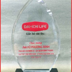 Biểu trưng pha lê đế đen