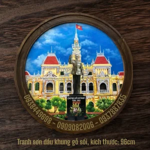 Tranh hình tròn - Mẫu 02